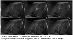 Floatglas Bruchfortschritt