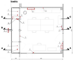 Grundriss Studio für Raumkomfort